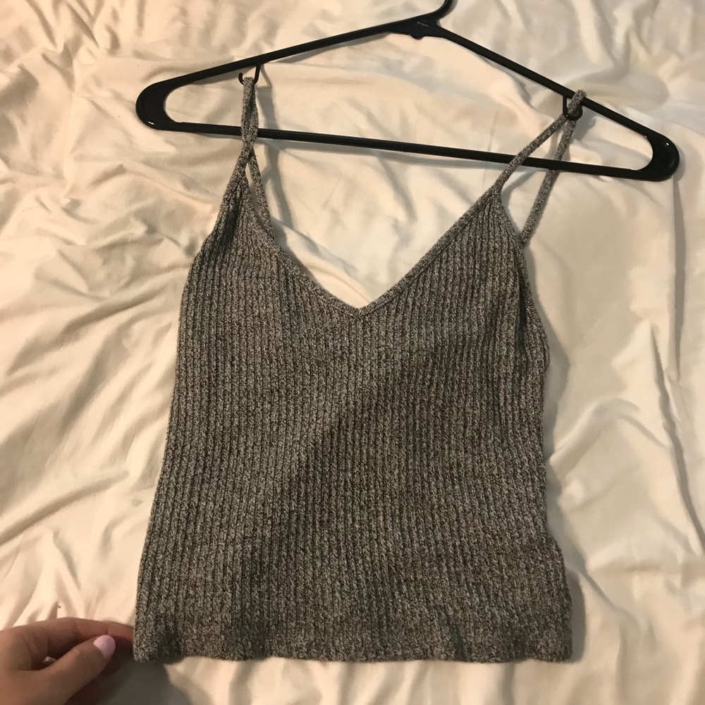 Brandy Melville grey crop top